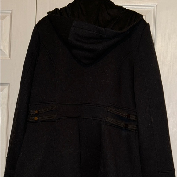 Dressy Black Zipper Coat - Picture 5 of 5